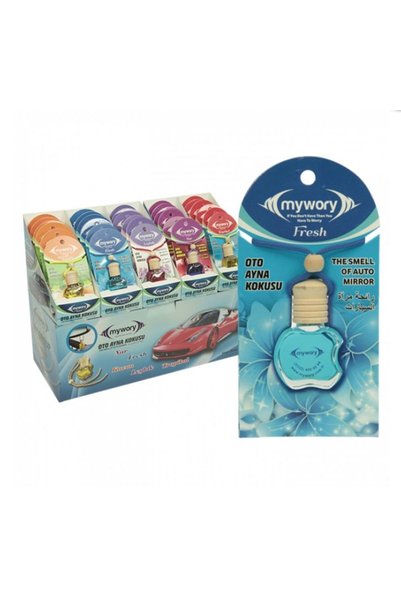 GultekinShop Oto Araç Ayna Asma Şişe Cam Koku Fresh Aromalı Oto Parfümü 8ml