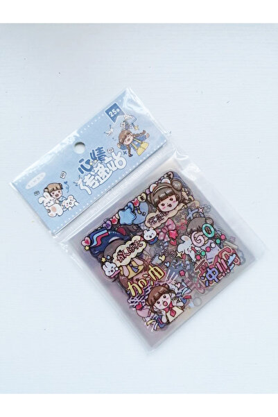 Hobidehobi Sticker Set Kawaii 25 Yaprak-Teslimat istasyonu