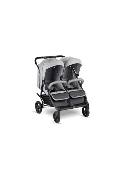 BabyHope City Twin Ikiz Bebek Arabası Bh-3077 Gri