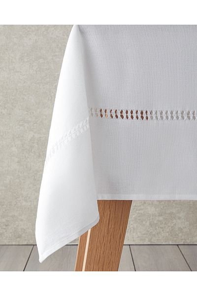 English Home Τραπεζομάντιλο 150x200 cm Λευκό Βαμβακερό - Sortie