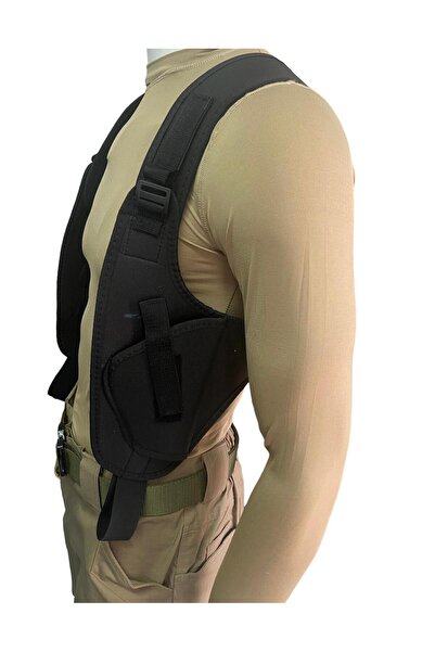 ATTACK TACTİCAL Siyah Renkli Universal impertex Koltuk Altı Çiftli Kılıfı