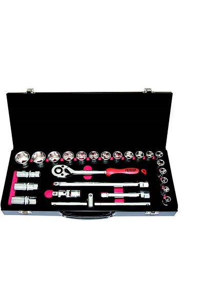 Rico 25Pcs 1/2 12 Corner Socket Set