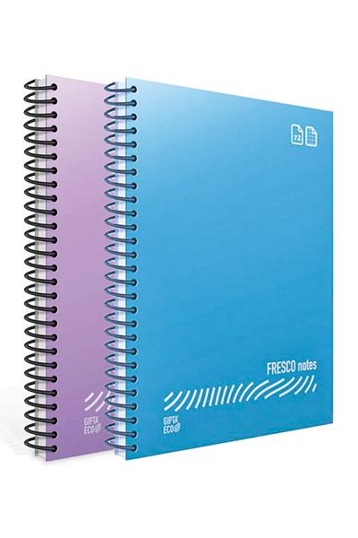 Gıpta Eco Fresco A4 72 - Leaf Checkered and Lined Notebook Set