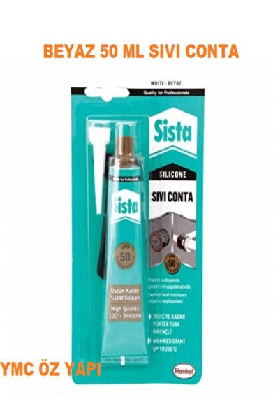 Sista HENKEL SİSTA YÜKSEK ISIYA DAYANIMLI SİLİKON BEYAZ 50 ML 200 DERECEYE KADAR BELÇİKA ÜRETİM