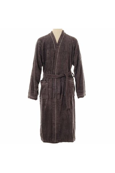 Marie Claire Sienna Spencer Men's Anthracite Bathrobe - M/l Mc 063689