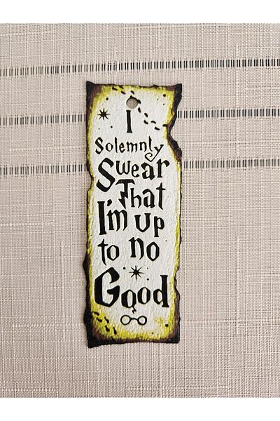 ALTINDAL Home Βιβλιοδείκτης Harry Potter "I Solemnly Swear" με τρισδιάστατη ανάγλυφη φούντα - ALTINDAL Home