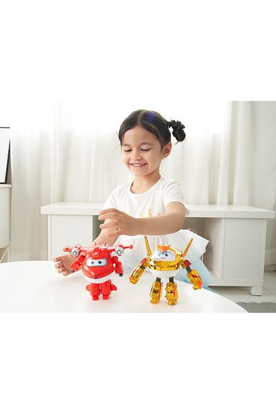 Harika Kanatlar Jett and Golden Boy - Set of 2 Transforming Figure Characters