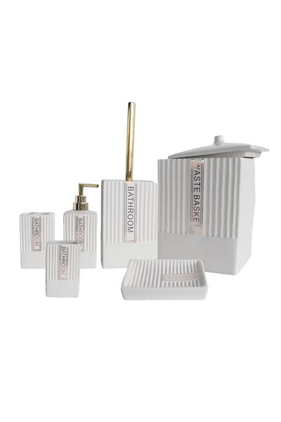 AROW TR-4312 Tempo White Σετ μπάνιου 6 τεμαχίων από πορσελάνη