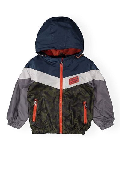 Verscon Boy's Hooded Zippered Raincoat