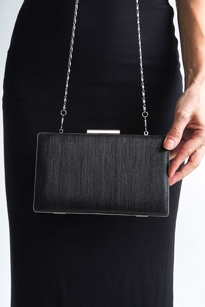 LUNA FLOWER Geanta de seara - Portofoliu rochie de seara neagra