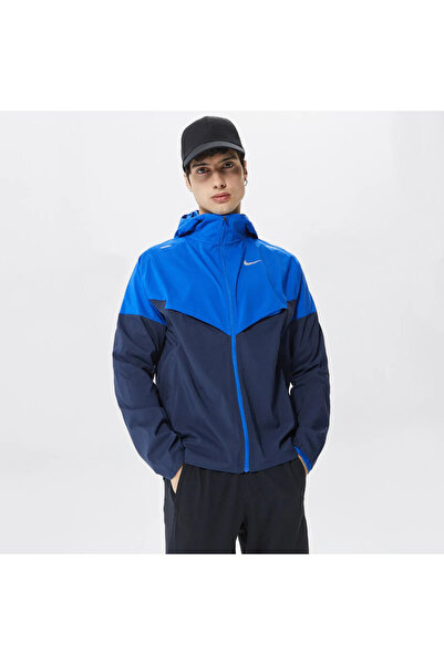 Nike Чоловіча синя бігова спортивна куртка wildrunner UV CZ9070