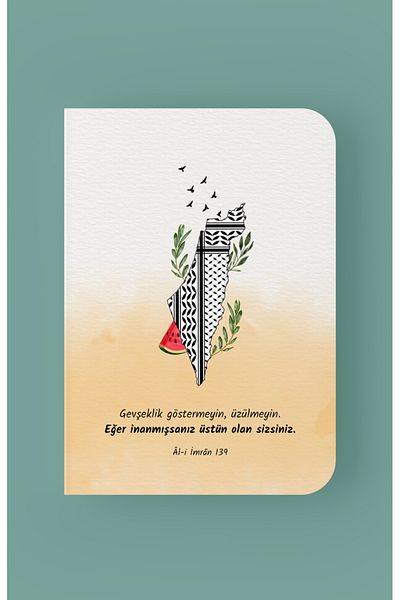 Dava Adamı Yayınları دفتر ملاحظات فضفاض مخطط مقاس A5 - أنت الأفضل، لا تظهر ولا تشعر بالأسف