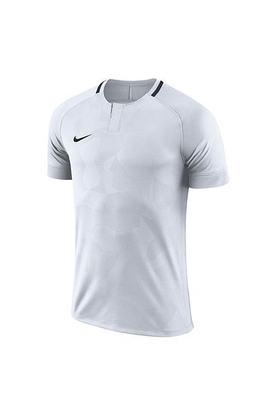 Nike Λευκή ανδρική φανέλα ποδοσφαίρου - M Dry Chalng ii Jsy Ss 893964 -100