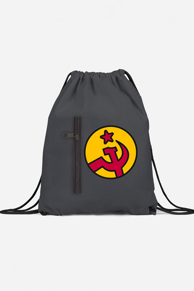 herotasarım حقيبة ظهر رياضية بجيب المنجل والمطرقة bll4534