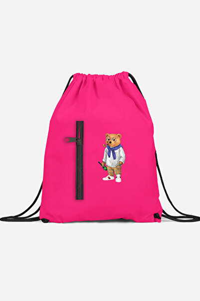 herotasarım Rucsac sport cu buzunar pentru ursuleț de pluș bll4490