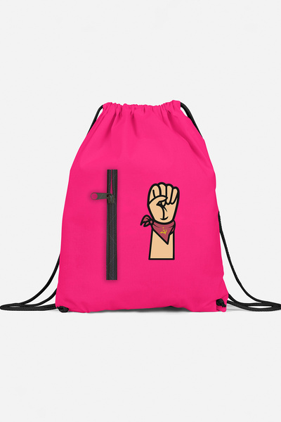 herotasarım حقيبة ظهر رياضية بجيب المنجل والمطرقة bll4537