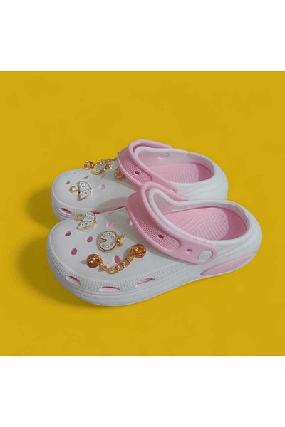 Twingo Ecru Beige Women's Slippers Sandals - Stone Detailed Cros Beach Pool Nurse Orthopedic Slippers