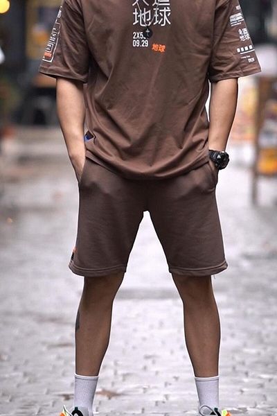 HYPERS Ανδρικό σορτς Basic Cocoa Regular Fit