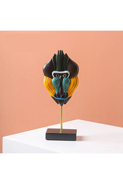 Binbirdemet Picasso Maske Soyut Yüz Biblo - Maymun