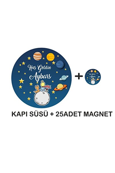 fabriflow exclusive Küçük Prens Tasarımlı 25adet Magnet Kapı Süsü
