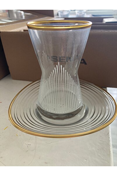 LAV 6-Person Deep Tea Set with Engraving Pattern