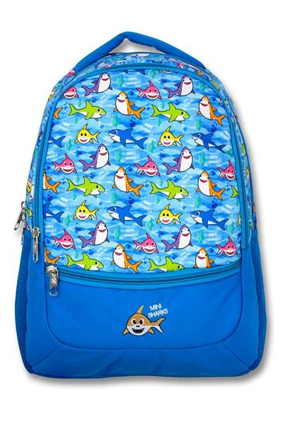 ÜMİT ÇANTA Rucsac pentru școală primară pentru băiat cu trei ochi Cennec Blue Fishes