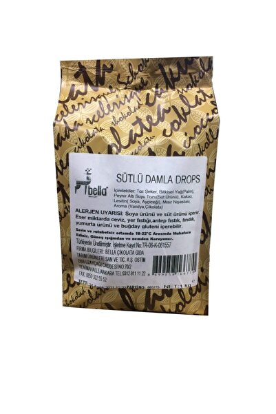 Bella Sütlü Damla Çikolata 1 kg