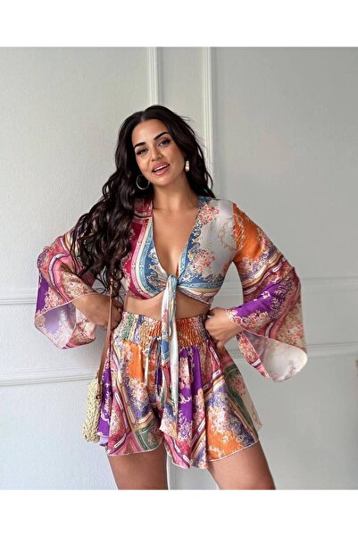 Sachistanbul Mystere Double Suit with Satin Shorts