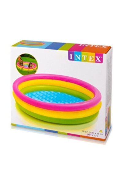 Intex 3 Boğumlu Sunset Havuz 114x25 Cm+pompa