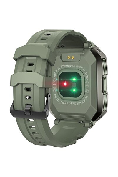 SmartMi Rugged Pro Akıllı Saat Yeşil Tansiyon Ölçme Ve Konuşma Özelliği