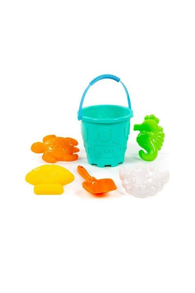 Polesie Large (fortress) Bucket Small Hand Shovel (crab Sea Horse Seashell Turtle) Molds
