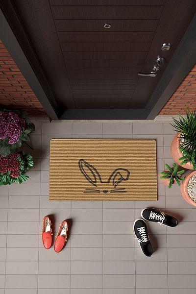 venucci home & living Door Front Patterned Mat