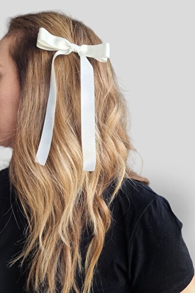 KRIMO Kpop Twice Momo Cream Color Bow Hair Clip