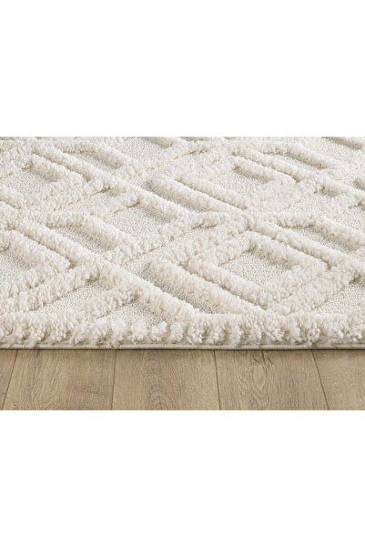 venucci home & living Ariana Bukleli Yumuşak Peluş Post Shaggy Çocuk Odası Oturma Odası Salon Mutfak Halısı