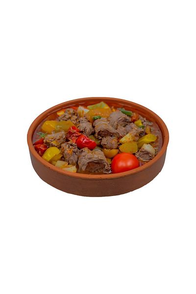 ERATEC Stone Oven Compatible-Round Casserole Container''31X5'' Pottery Pan