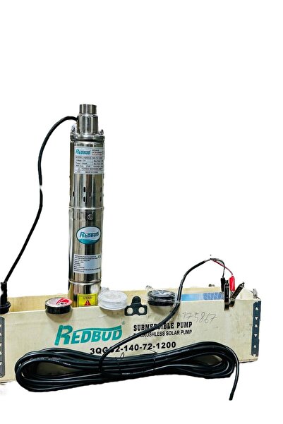 REDBUD 72 VOLT DC POMPA 1200W  10 MT KABLOLU FIRÇASIZ SÜRÜCÜSÜZ KALEM TİPİ GÜNEŞ ENERJİ SOLAR POMPA