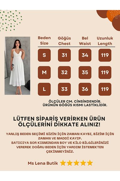 MsLena Butik Λευκό μακρύ καλοκαιρινό φόρεμα - λουράκι και φόδρα, No499-1440