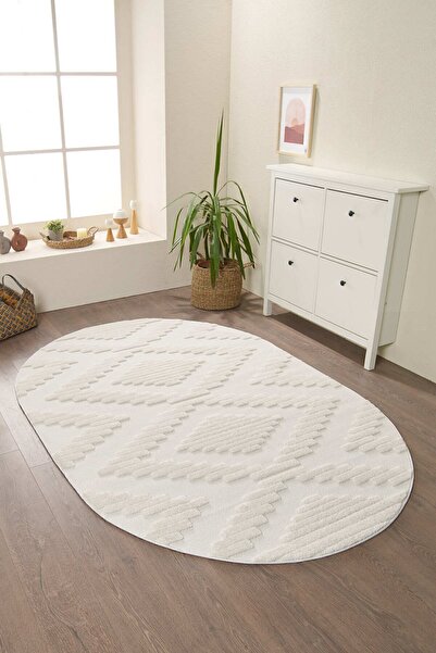 venucci home & living Quincey Bukleli Yumuşak Peluş Post Shaggy Krem Çocuk Od...