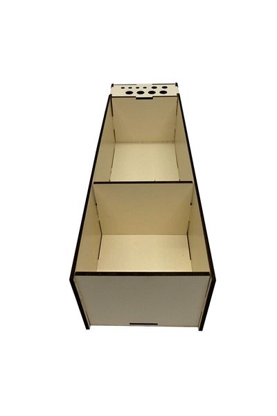 Notpa Wooden Cream Desktop 8-Piece Acrylic Organizer (For Artdeco and Rich Paints)