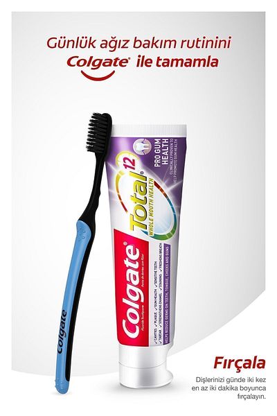 Colgate Professional Toothpaste and Microfine Toothbrush - 75 ml + 250 ml Plax Oral Care Water