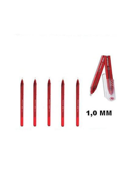 Pensan Buro 1.0 Mm Red 5 Pieces