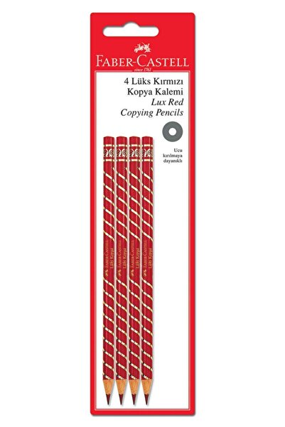 Faber Castell 4'lüks Kırmızı Kopya Kalemi