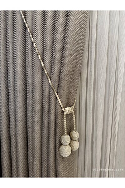 csstor 4 Toplu Kornişten Perde Toplama Aksesuarı (150 CM) 1 Adet