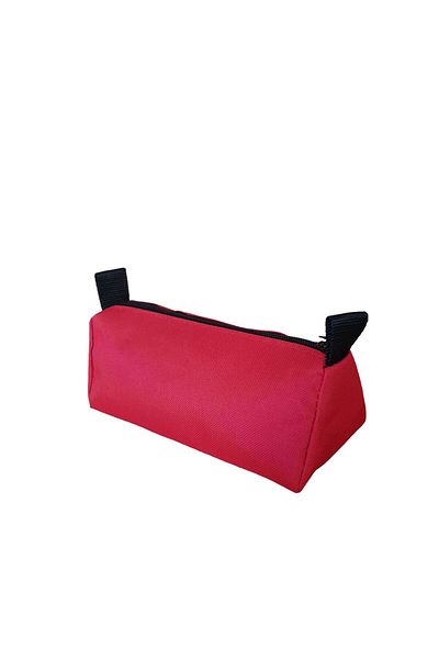 Balmira Red Pencil Box Single Compartment Triangle Pen Holder