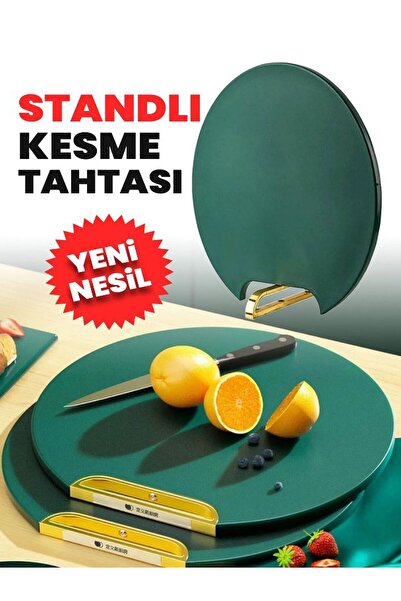 Özasya AVM Mutfak Sebze,Meyve,Et,Balık,Ekmek Doğrama Kesme Tahtası Standlı Ke...