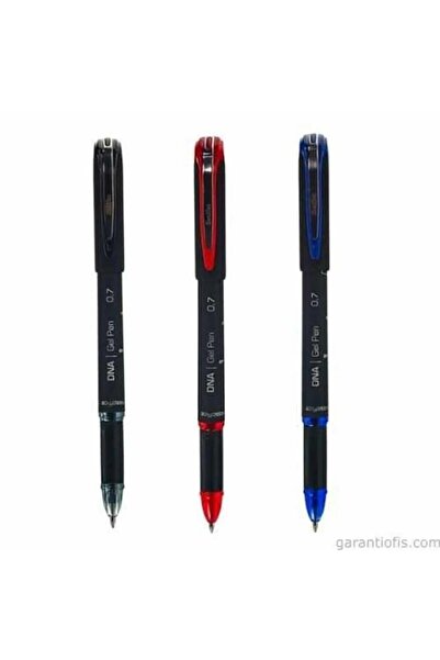 Scrikss Tükenmez Kalem Dna 07 Jel Mavi Kırmızı Siyah 3 Adet R.k
