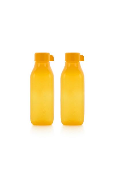 Tupperware Eco Sise Square 500 Ml Orange 2-pack