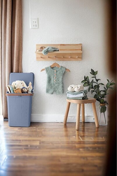 Bayev Κουτί παιχνιδιών και ρούχων 10 LT Shell 2 τεμαχίων κρεμ-μπλε με χερούλια