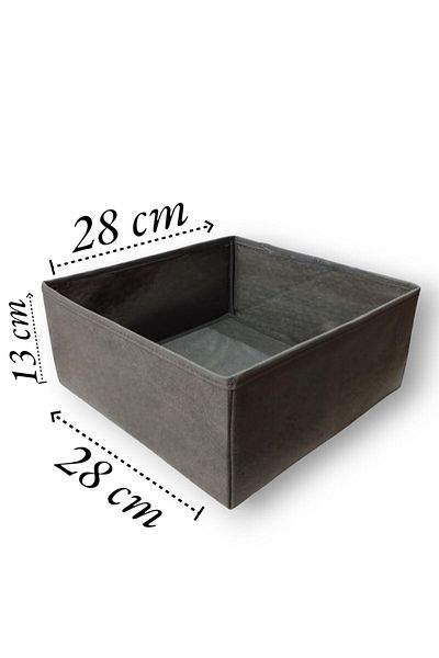 Balkan Room Anthracite 6-Piece Drawer Organizer Set - Multi-Purpose Cabinet Box Set