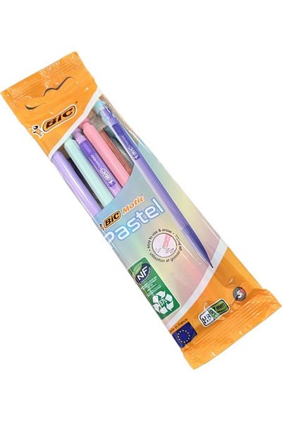Bic قلم متعدد الاستخدامات بألوان باستيل من ماتيك برأس 0.7 في عبوة خاصة مكونة من 5 قطع